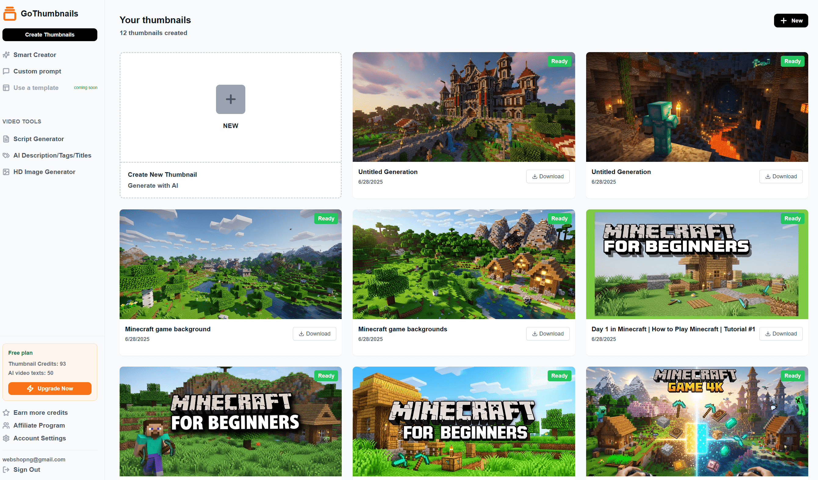 YouTube Shorts Thumbnail Maker 9:16 - GoThumbnails interface showing mobile-optimized vertical thumbnail creation tools with 9:16 aspect ratio for YouTube Shorts