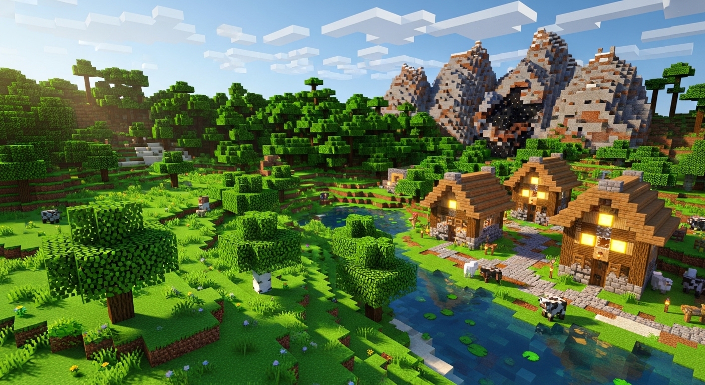 Minecraft custom designed background download - Professional custom Minecraft background with branded elements and channel-specific design for consistent thumbnail branding